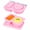 Pink, variant on NOGIS Reusable Snack Containers with Lids Silicone, Double Compartment Snackle Box Container, Silicone Condiment Containers with Lids for Snack Sauce (Khaki, Excluding Spoon)