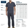 thumbnail image 2 of Workwear Revolution Men & Women Warm Up Medical Scrubs Jacket Zip Front Knit WW370, L, Navy, 2 of 7