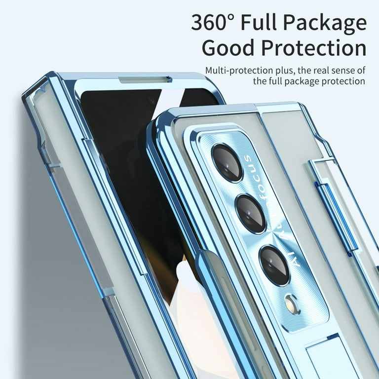 Phone Case for Samsung Galaxy S24 Ultra Case, Smart Clear View Luxury  Mirror for S24 Ultra Case with Kickstand, Leather Hard PC Flip Shockproof