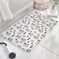 thumbnail image 3 of White Cow Moo Milk Pattern Flannel Non Slip Door Rugs,Washable Door Mats Indoor,Decorative Door Mats,Dirt-Resistant and Absorbent Doormat for Entrance,Bedroom,Kitchen,Bathroom,31.5x17in(80x43cm), 3 of 4