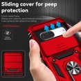 thumbnail image 6 of Case for Google Pixel 7 with Slide Camera Cover, Military Grade Drop Protective Phone Cover Case with Ring Kickstand for Google Pixel 7 JST Red, 6 of 18