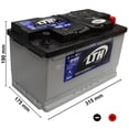thumbnail image 2 of Lth Agm L-94R-850 12V 850 A Bci Uso Automotriz, 2 of 5