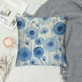 thumbnail image 2 of COMIO  Watercolor Light Blue and Indigo Dandelion Wild Flowers Throw Pillow Covers Decorate Home Living Room Girls Room,Spring Summer Cottagecore Pillowcase, 2 of 5