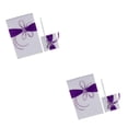 thumbnail image 1 of Cateissary 3pcs Set Satin Crystal Guest Book and Stand Pen Reception Pen Wedding Purple Tipo 1 2Conjunto, 1 of 1