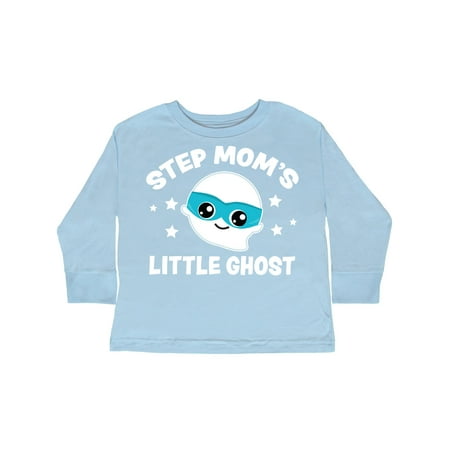 

Inktastic Cute Step Mom s Little Ghost with Stars Gift Toddler Boy or Toddler Girl Long Sleeve T-Shirt