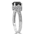 thumbnail image 4 of Pompeii 2 1/3ct Black & White Vintage Diamond Engagement Ring 14K White Gold (G/H,I2-I3), 4 of 4