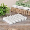 thumbnail image 4 of (48-Pack) Realistic Lighted Battery Operated Flickering Tealight Candles Flameless, Batteries Included - Yellow, 4 of 5