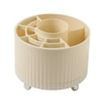 thumbnail image 3 of Makeup Brush Holder, Storage Box ,Pen Holder Makeup Brush Storage Bucket ,360 degree Rotating for Brush Vanity Bathroom Office ,Dresser Yellow, 3 of 9