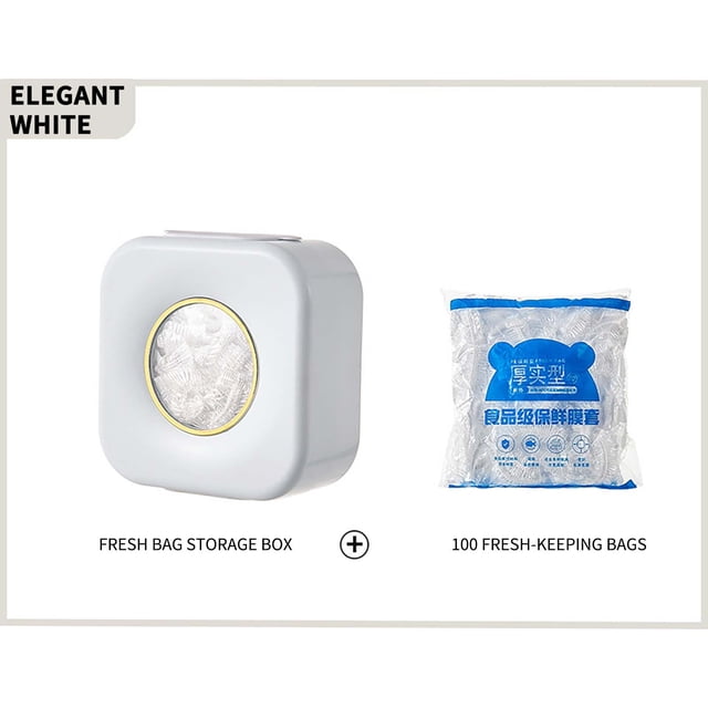 Wall-Mounted Plastic Wrap Storage Box with Perforated Dispenser - Multi-Functional Shoe Cover & Shower Storage Organizer, Includes 100 Plastic Wraps