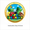 thumbnail image 4 of Juego de dibujos animados Super Bros niños decoraciones para fiesta de cumpleaños plato de papel globos vajilla decoración de baño de bebé suministros juguete para regalo, 4 of 4