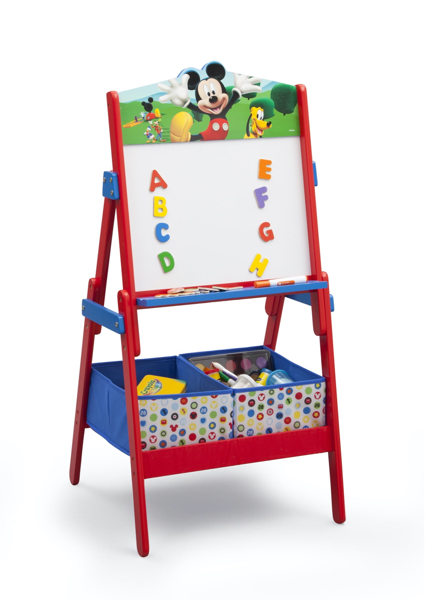 Disney Mickey Mouse Activity Easel with Storage by Delta Children, Greenguard Gold Certified