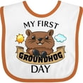 thumbnail image 3 of Inktastic My First Groundhog Day Cute Boys or Girls Baby Bib, 3 of 4