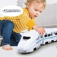 thumbnail image 3 of Electric High Speed Railway Toy - Simulation DesignToy, Subway Locomotive Model Educational Toys with Lights and Sounds, Freely Assembled, Smart Avoidance, 3 of 9