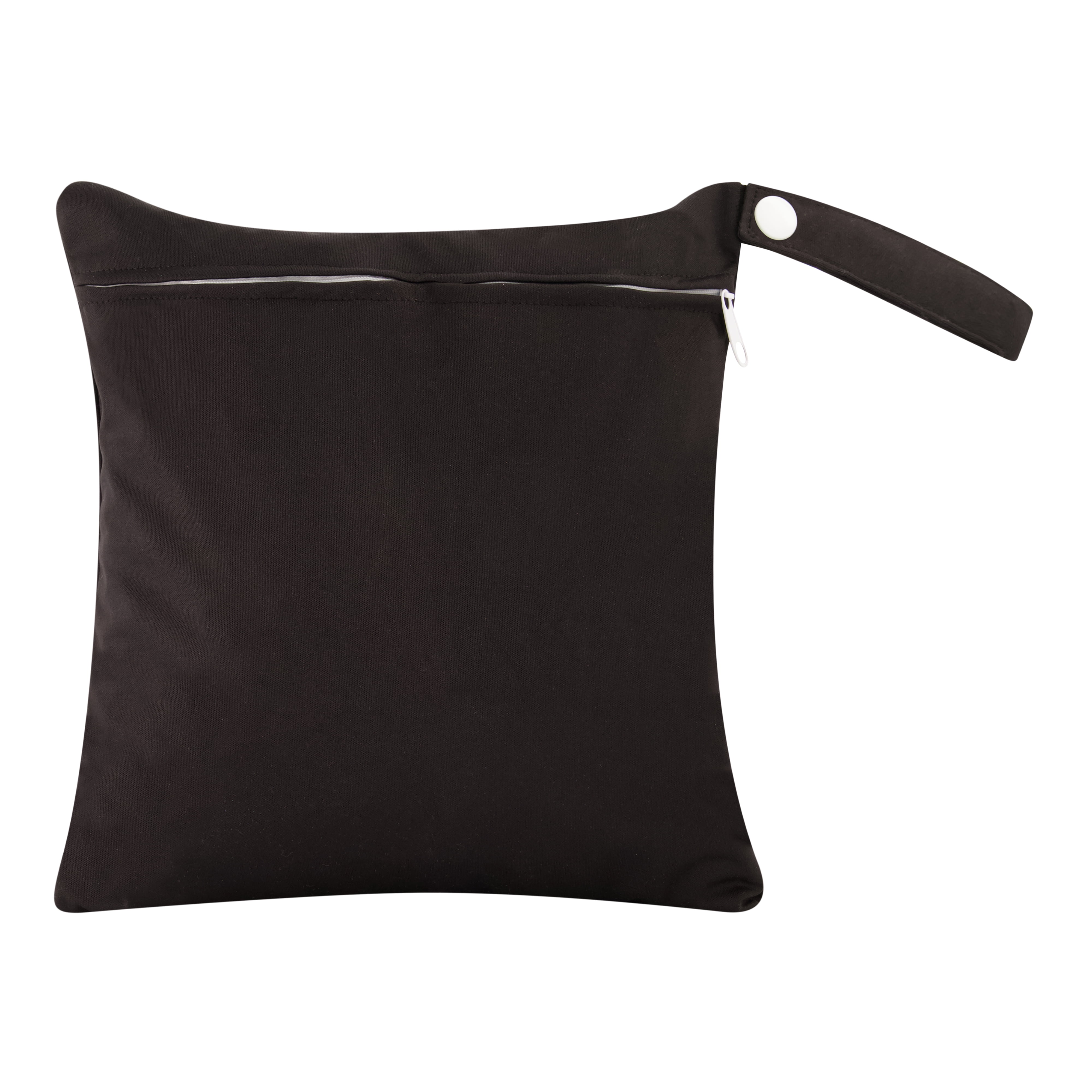 1Pack Wearever Reuable Waterproof Wet Bag With Zipper For Soiled Garments 12" x 11" Black