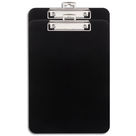 Staples Clipboards Black 2/Pack 9" x 12" 652149