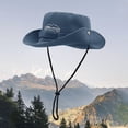 thumbnail image 2 of Straw Hats for Women , Mens Sun Hat , Packable Hat Lightweight Breathable UPF 50+ Wide Brim Foldable Summer Sun Hat with Adjustable Tie Strap for Outdoor Travel, 2 of 3