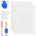 thumbnail image 1 of 240 etiquetas cuadradas blancas para bálsamo labial de 55x55 mm (20 hojas de 12 etiquetas cada una). Compatibles con impresoras de inyección de tinta y láser., 1 of 5