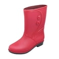 thumbnail image 2 of KANG Women Rain Shoes Shoes Comfortable Light Ankle Rain Boots Frosted Rain Boots Collar Gardening Boots Ultra Lightweight Portable Garden Shoes Outdoor Rain Boots, 2 of 4