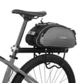 thumbnail image 2 of Lixada Lixada 13L Versatile Bicycle Rear Seat Pack with Rain Cover, Adjustable Shoulder Strap, and Reflective Safety Strip for Enhanced Night Visibility, Grey, 2 of 6