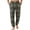 Army Green, variant on Wutalume Men's Drawstring Pocket Cuffed Casual Pants with Checkered Print, Comfortable Home Sleep Pants for Everyday Wear and Relaxation,Army Green L