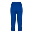thumbnail image 4 of AWXNJUX Summer Leggings Sports Fitness Pants Women's High Bomb Dry Run Yoga Pants Tights Sensation Cropped Pants Work Leggings Ladies Leggings Workout Leggings(Blue,XXL), 4 of 5