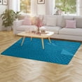 thumbnail image 4 of Water Ripple Light Blue Carpet Style Living Room Bedroom Rug Modern 3d Entry Door Mats Household, 4 of 8
