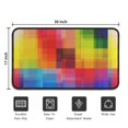 thumbnail image 5 of Colorful Rainbow Checkered Pattern Door Rugs,Washable Non Slip Door Mats Indoor,Decorative Door Mats,Entry Mat Indoor for Entrance,Bedroom,Kitchen,Bathroom,30"x17", 5 of 6