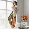 thumbnail image 4 of Uemuo Holiday Christmas Stars Pattern Women's Wide Leg Palazzo Lounge Pants with Pockets Light Weight Loose Comfy Casual Pajama Pants-Medium, 4 of 9