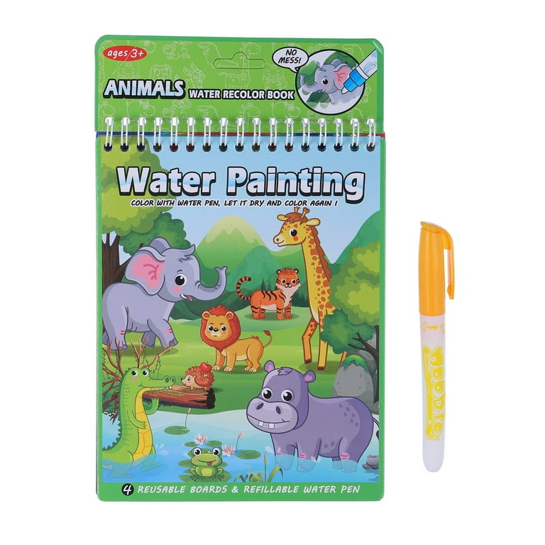 Water Canvas Children'S Water Painting Book Graffiti Coloring Book Drawing  Toys Early Education Water Painting Book Can Be Painted Repeatedly Pool
