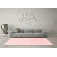 thumbnail image 3 of Ahgly Company Machine Washable Indoor Square Abstract Red Modern Area Rugs, 8' Square, 3 of 4