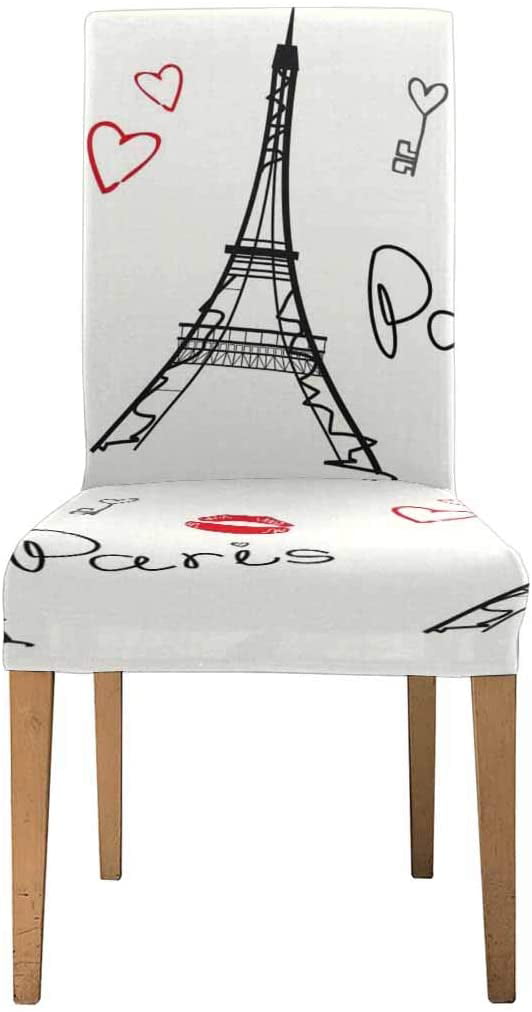 Paris Eiffel Tower Sofa Chair Couch Cushion Stretch Cover Slipcover Set Decor 