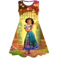 thumbnail image 1 of Disfraz de Encanto de Disney para niñas, vestido de princesa, disfraz de Isabela Mirabel, Carnaval, fiesta de cumpleaños y Navidad, 1 of 4