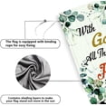 thumbnail image 4 of Religious Garden Flags Christian Jesus House Flag Spring Summer Flags for Outdoors 28x40 Double Sided Inspirational Flags with God All Things are Possible Flag for Outside, 4 of 7