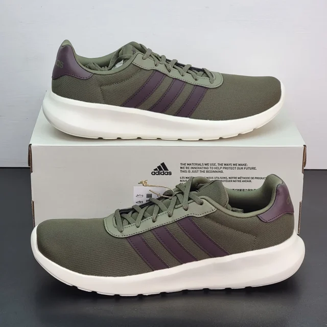 Ad-id-as Lite Racer 3.0 Men's Size 10.5 Athletic Shoes Green Casual Sneakers