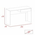 thumbnail image 6 of Triple Tree 43In Home Office Computer Desk, Wooden Writing Desk Studying Table with 1 Storage Drawers for Living Room, Bedroom, Black, 6 of 6