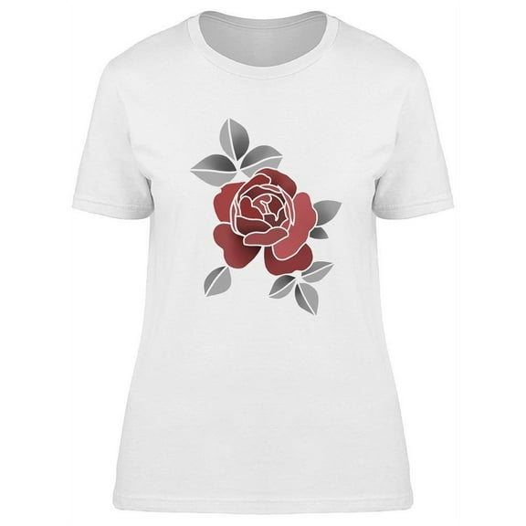 Flower Tattoo Design T-Shirt Women -Image by Shutterstock, Female Large