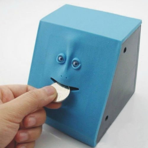 face piggy bank