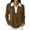 4# Brown, variant on Womens Fall Button Polo Knit Dressy Casual Lightweight Sweaters Collared Work Business Pullover, Cute V Neck Long Sleeve Tops, Basic Warm Winter 2026 Trendy