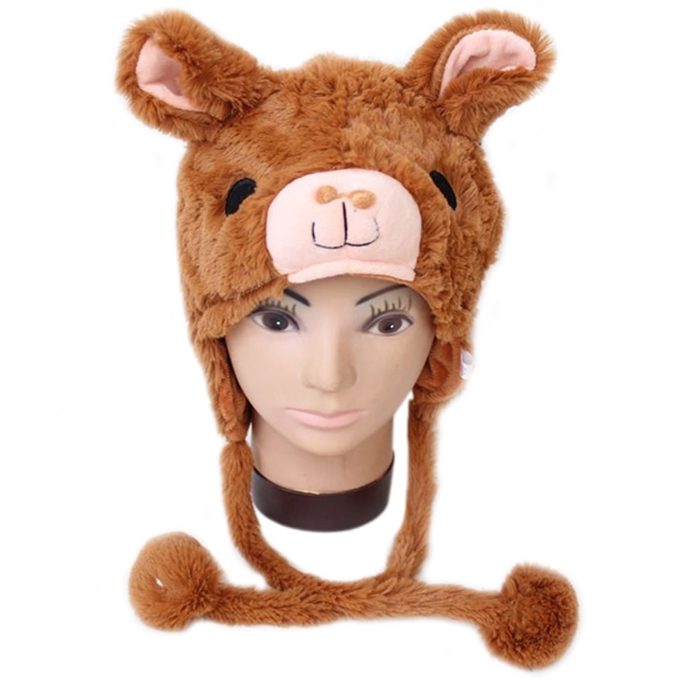 Toptie Halloween Animal Cosplay Hat With Ear Flap, Furry Animal