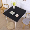 thumbnail image 2 of HSHDLDF JISEN Housse de Dessus de Table Carrée 34x34 Pouces Extensible E-Black Spandex Nappe Ajustée, 2 of 7
