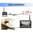 thumbnail image 3 of ZEROXCLUB Wireless Backup Camera with 7" DVR Dual Split Touch Monitor IP69 Waterproof HD 1080P, 3 of 9