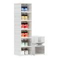 thumbnail image 1 of Caja organizadora de 6 niveles plegable y apilable para zapatos tamaño 12 sin montaje, 1 of 7