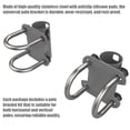thumbnail image 3 of Support Universel de Serrage 30-50mm 30-50mm Support de Poteau en Acier Inoxydable pour Antenne V2 pour RVs Yachts Rampes etc., 3 of 7