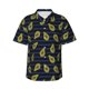 thumbnail image 1 of Balery Avocado Camisas hawaianas de manga corta para hombre, camisas playeras de corte holgado, camisas de vacaciones con botones,Large, 1 of 7