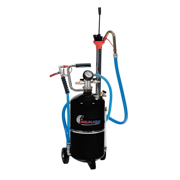 Wolflube Air-Operated Exhausted Oil Aspirator  - 6 Gal Capacity