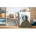 thumbnail image 2 of Ahgly Company Machine Washable Indoor Square Transitional Sepia Brown Area Rugs, 6' Square, 2 of 7