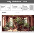 thumbnail image 2 of Modern Wallpaper Murals 3D Aged Parlor Room Wooden Plant Stand Sketch Peel and Stick Removable Self-Adhesive PVC Wall Stickers for Nursery Kids Bedroom TV Wall Decor, 2 of 5
