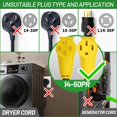 thumbnail image 2 of Cable de extensión POWGRN NEMA 14-50 50 A 3 m impermeable, 2 of 7