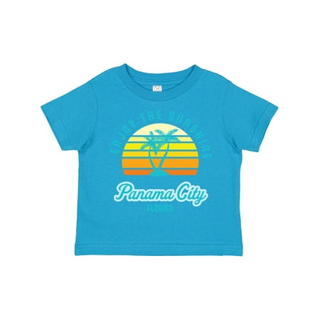 

Inktastic Summer Enjoy the Sunshine Panama City Florida in Blue Gift Toddler Boy or Toddler Girl T-Shirt