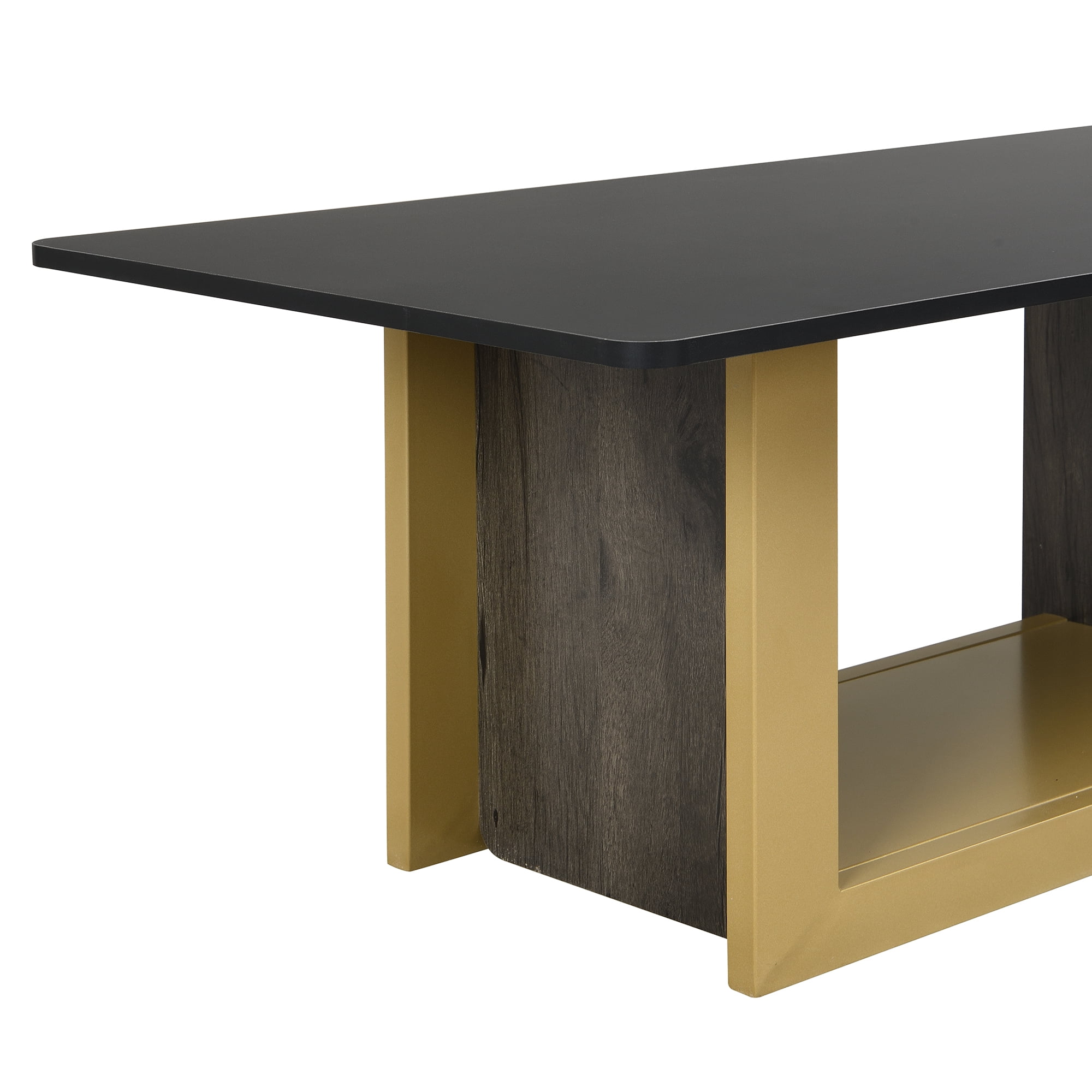 Euroco Modern Light Luxury Coffee Table Set of 2, Small Square Coffee End Table with Spacious Top, Center Table for Living Room